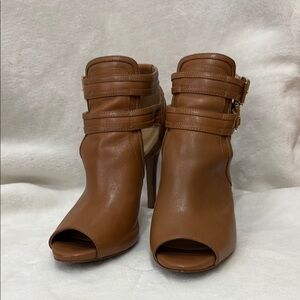 MICHAEL Michael Kors Brown Heeled Boots with Stiletto and Straps